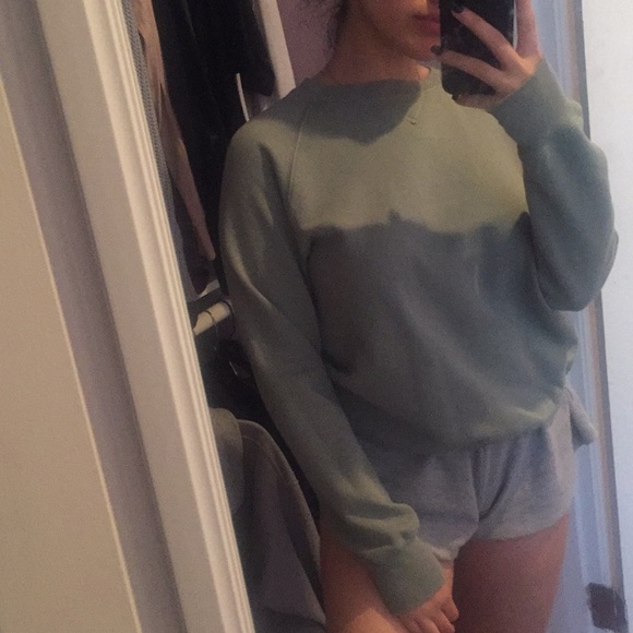 Brandy Melville Sweaters - green crewneck